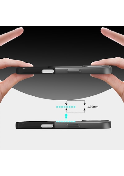Xemu Apple Uyumlu iPhone 16 Plus Kılıf M-safe Şarj Özellikli Mıknatıslı Duble Kapak - Lacivert Lacivert