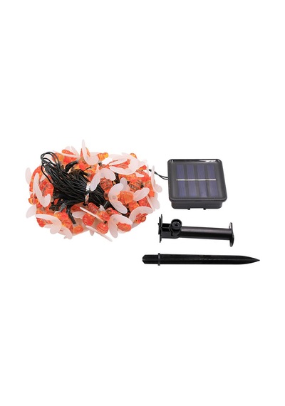 Borayris Güneş Enerjili Solar Dekoratif 9.5 Metre Çok Renkli 50 Bal Arısı Led Dış Mekan Bahçe Ve Balkon Aydınlatması