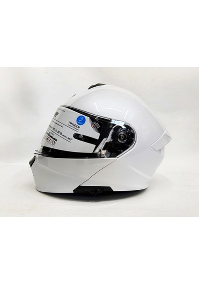 Mt Kask Genesis Sv Pure A0 Çene Açılır Kask Parlak Beyaz