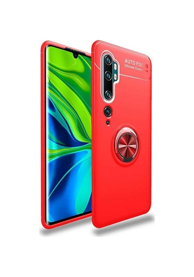 Xiaomi Mi Note 10 Yüzüklü Standli Manyetik Kamera Korumali Kilif 409986415