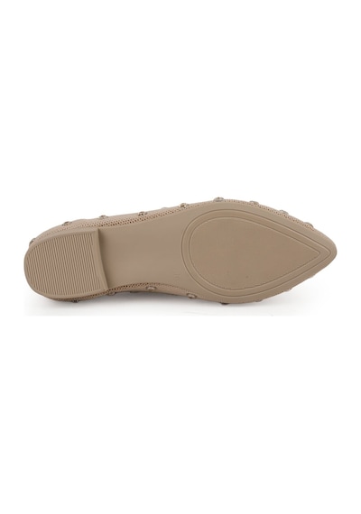 Libero L085.k4203 Taş Detaylı Triko Tpu Taban Kadın Babet Ten