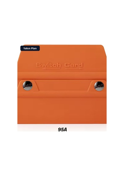 Trobus Teflonlu Ragle Oval Kare Ppf Tph Cam Filmi Uygulama Aparatı 95a Sertlik 10x9 Cm Turuncu