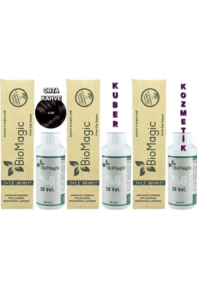 Natural Colors 4n Orta Kahve Organik İçerikli Amonyaksız Kalıcı Saç Boyası