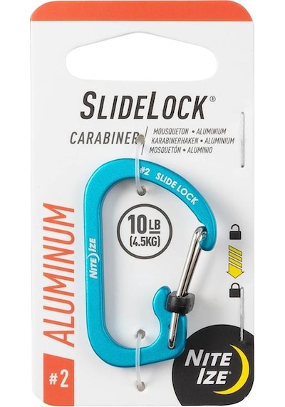 Nite Ize Slidelock Alüminyum Carabiner 2- Mavi