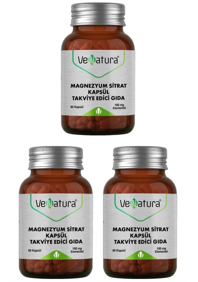 Venatura Magnezyum Sitrat 60 Kapsül 3 Adet