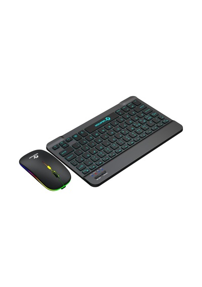 Gravion Km-bt35 Bluetooth Klavye Mouse Set Siyah Şarj Edilebilir Optik