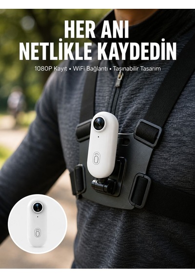 Suya Ve Darbeye Dayanıklı Kompakt Spor Kamera 1080p Yeni Nesil 92398426