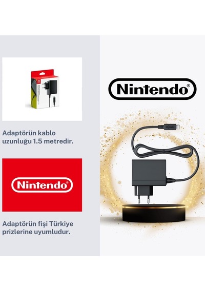 Nintendo Switch Ac Elektrik Şarj Cihazı Adaptörü