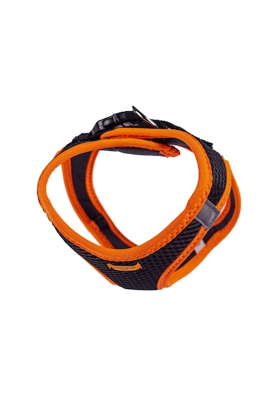 Doggie Havalı Dokuma Neon Serisi Küçük Irk Göğüs Tasması Turuncu S-32-38Cm Turuncu