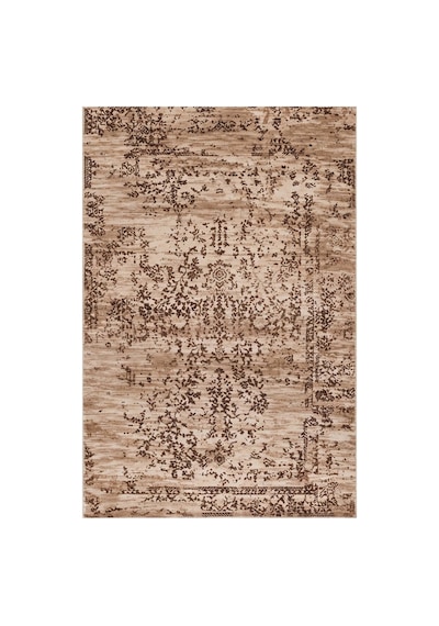 Kartela Halı Siro Halı Kaymaz Taban Makinede Yıkanabilir Halı Kahverengi - 80 X 120 Cm