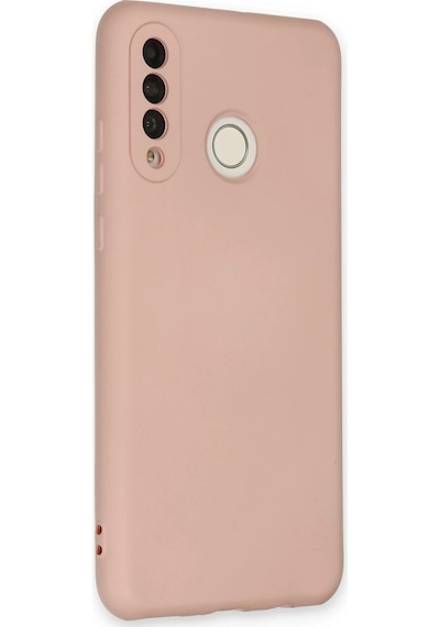 Ilkeshop Newface Huawei P30 Lite Kılıf Nano İçi Kadife Silikon - Pudra