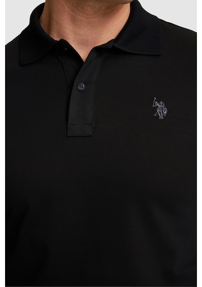 U.s. Polo Assn. Erkek Siyah Tişört Basic 50322297-vr046