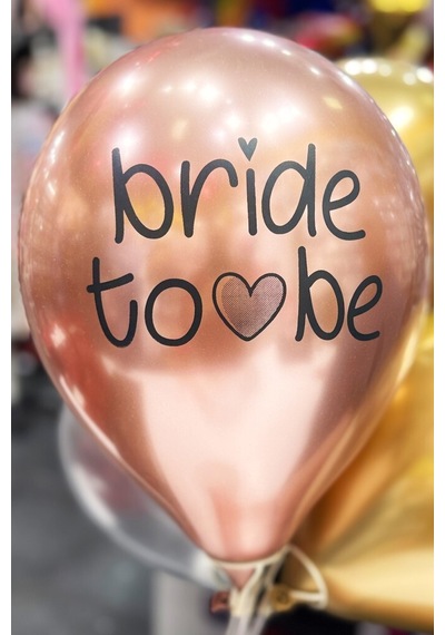 Bride Balon Krom Rosegold 5li 12 İnç Çok  Renkli