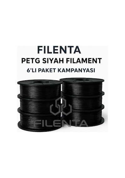 Siyah Petg Filmanet 6'lı Set