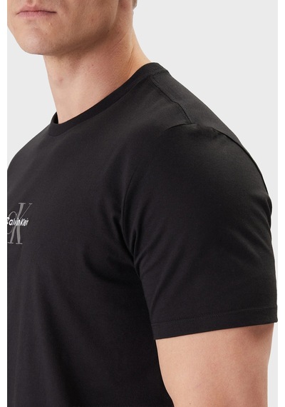Calvin Klein Erkek T Shirt Lv04rb866g Ub1 Siyah Siyah