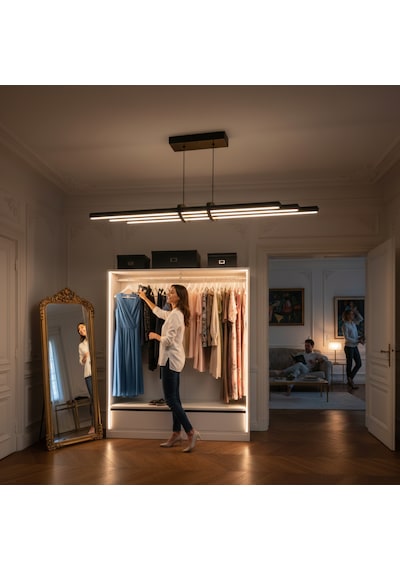 Cosmo Gold Lineer Led Sarkıt Avize Kumandalı Dim Edilebilir Aşağı Işık Diğer