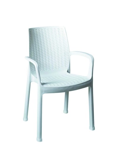 Beyaz Rattan Sandalye Seti, 2 Adet Diğer