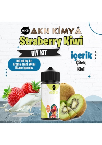 Strawberry Kiwi Dıy Kit Çilek Kivi Gıda Aroması %20 Oranda Aroma İçerir Hazır Değildir 100 Ml