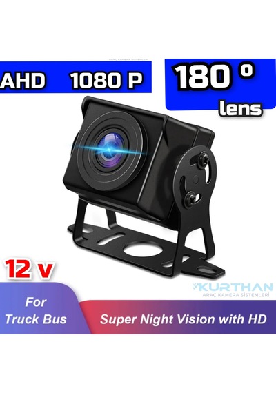 Ahd 180 Derece Geniş Açılı Balık Gözü Lens Ahd 1080 P Metal Kasa
