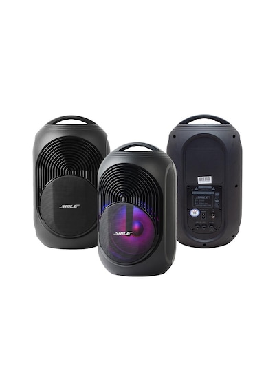 Shile Sl-2018a El Mikrofonlu-kumandalı Usb/sd/bt Işıklı Taşınabilir Şarjlı Seyyar Anfi