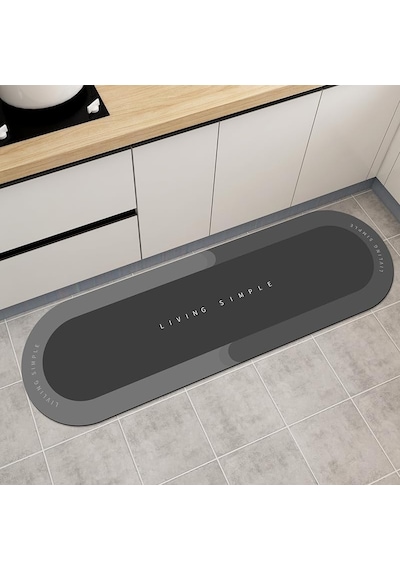 Sihirli Paspas Banyo Paspası Su Emici Mutfak Koridor Paspas Kaymaz Tabanlı 40cm - 120cm Yuvarlak Diğer
