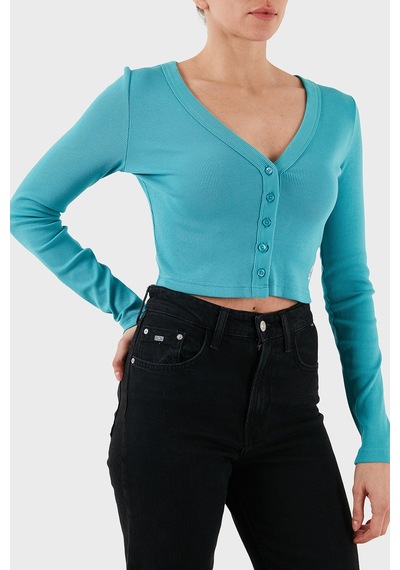 Calvin Klein Bayan Hırka Lv047c204g Xeg Turkuaz Turkuaz