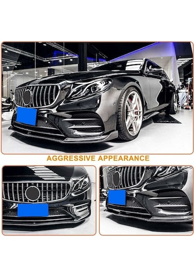 Mercedes E-class W213 E63 Ön Panjur Siyah Krom Gtr Model 2016-2020 Arası Uyumlu