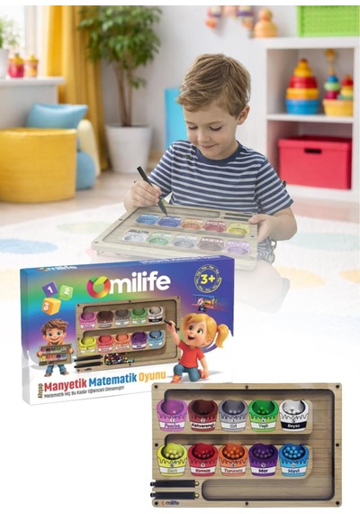 Manyetik Labirent Montessori  Matematik Oyunu Harfleri Öğreniyorum Eğitici Oyuncak 25 cm