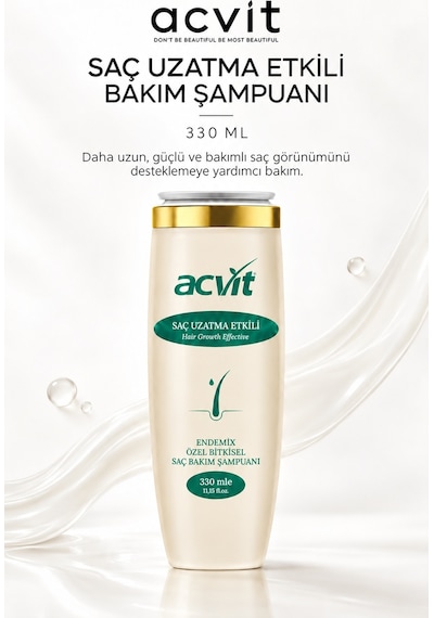 Acvit Saç Uzatma Etkili Şampuan 330 ML