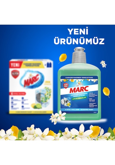 Çamaşır Makinesi Temizleyici & Koruyucu Kireç Önleyici Limon Ferahlığı 500ml