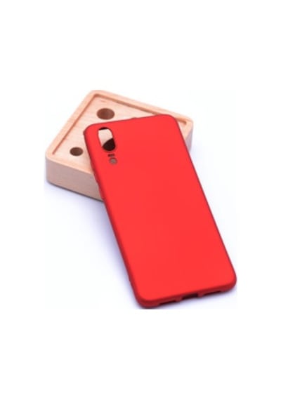 Lexroo Huawei P20 Premier Silikon İnce Kılıf - Kırmızı