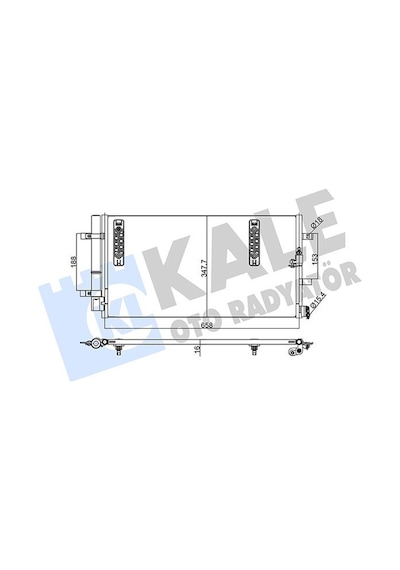 Kale-radyator Klima Kondenseri A4-a5-a6-a7-q5 Al/al 645x344x16 Kale 375800 8k0260403m 8k0260403e 8k0260403d