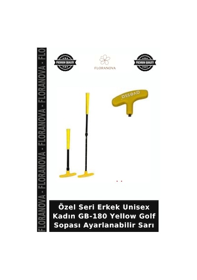 Özel Seri Erkek Unisex Kadın Gb-180 Yellow Golf Sopası Ayarlanabilir Sarı