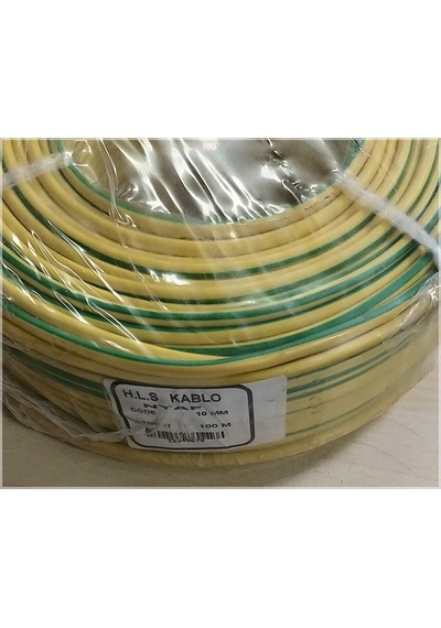 10Mm Cca Sarı Yeşil Nyaf Elektrik Kablosu Metre