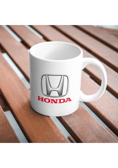 Applucky Honda Logo Tarihçesi Baskı Kupa Bardak Beyaz