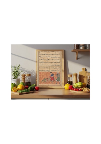 Botanik Yedi Renkli Kuş Ve Samur Tuti-name Çerçevesiz Poster 21x30 Cm A4 Botanik Doğa Tarihi