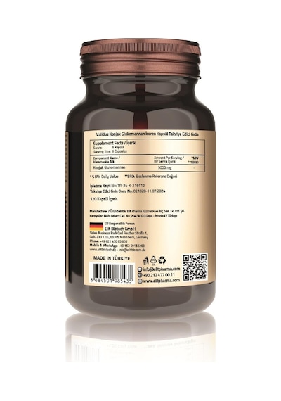 Validus Glucomannan 3000 Mg 120 Capsules
