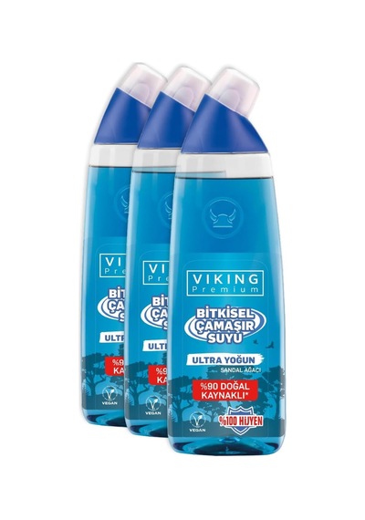 Viking Premium Çamaşır Suyu Sandal Ağacı 750 Ml 3 Adet 1000'li Set