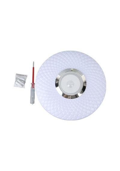 Powermaster Pm-27329 Beyaz 30 6 Cm 24 Watt Bluetooth Hoparlörlü Tavan Aydınlatma Çok Renkli