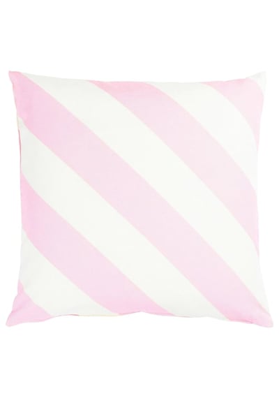 Ikea Lagermıspel Pembe-beyaz-çizgili 50x50 Cm Kırlent Kılıfı Pembe-beyaz-çizgili