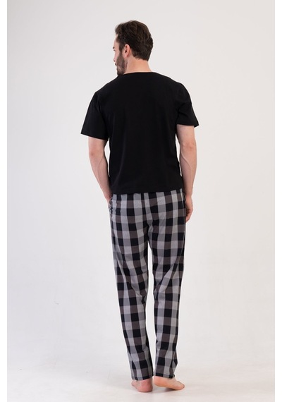 Yake Store Ceplı Erkek P.suprem Tek Alt Pıjama - Gray Siyah