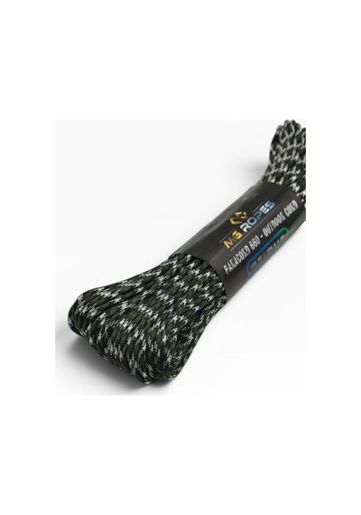 Mg Ropes Bileklik Ve Outdoor Polyester Paracord İp 4 Mm 660 Lb 30 Metre Haki Siyah Kamuflaj 10 Çekirdek