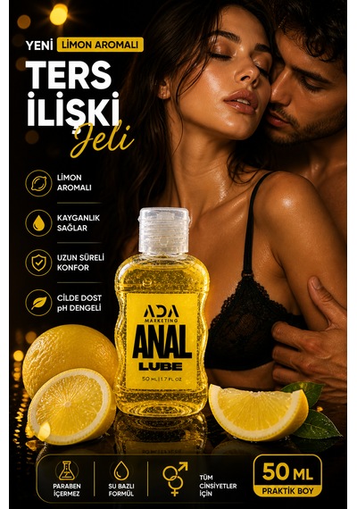 Ada Marketing 50 Ml Limon Aromalı Anal Kayganlaştırıcı Jel Özel Seri