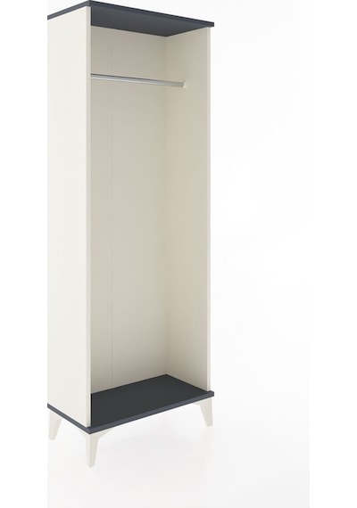 Arges Dolap Kapaklı Tek Askılı 60x30x163 Aytaşı-antrasit Aytaşı