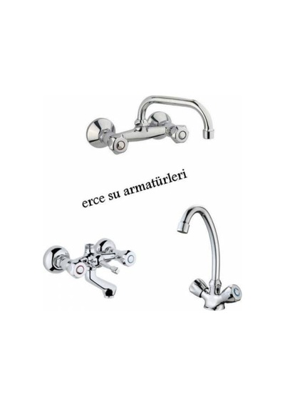 Çevirmeli Klasik Banyo evye lavabo Bataryası Krom