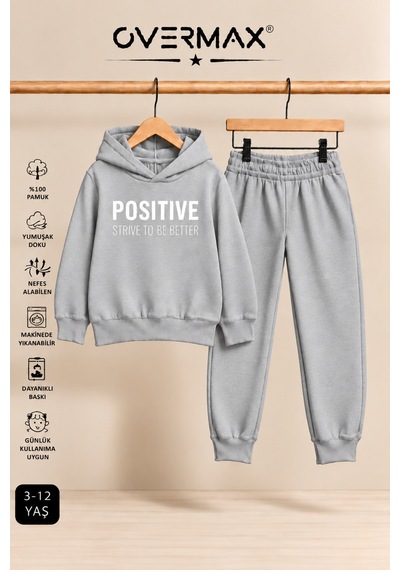 Overmax Positive Baskılı Çocuk Kapüşonlu Eşofman Takımı 3-12 Yaş Gri Üst-gri Alt - 921413254 Gri Üst-gri Alt Overmax Positive Baskılı Çocuk Kapüşonlu Eşofman Takımı 3-12 Yaş Gri Üst-gri Alt - 921413254 Gri Üst-gri Alt