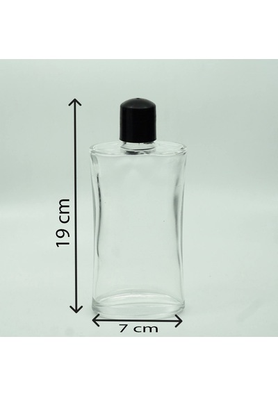 Kolonya Şişesi 250 Ml 3 Adet Şeffaf Boş Oval Şişe
