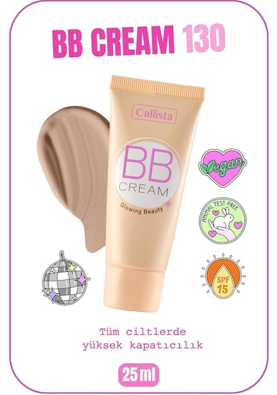 Callista Bb Cream Spf 15 Yoğun Kapatıcı Bb Krem - 130 Bej