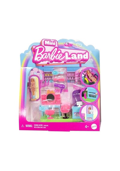 Barbie Mini Barbieland Bebek Ve Oyun Seti Kuaför Jcr32