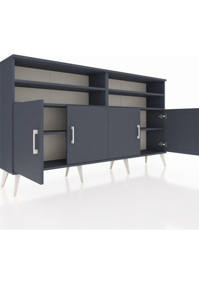 Arges Konsol 6 Raflı 4 Kapaklı 176x30x99 Antrasit-antrasit/çam Antrasit-antrasit/çam Arges Konsol 6 Raflı 4 Kapaklı 176x30x99 Antrasit-antrasit/çam Antrasit-antrasit/çam